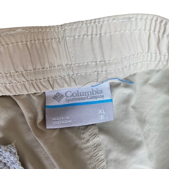 Columbia Cargo Shorts PFG Bahama 8" Inseam High RIse Omni-Shade Beige Mens XL - Picture 9 of 10
